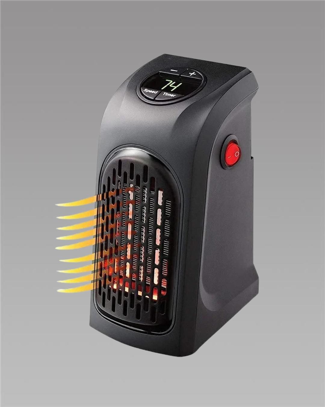 Room Heater Handy Heater for Home, Office, Camper LED Screen 400 Watts Portable Wall Heater Warmer, Mini Blower Heater for Winter