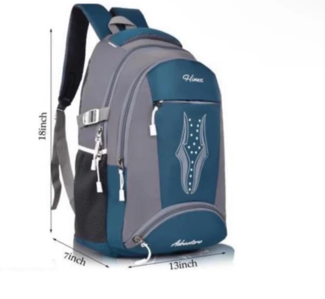 Sleek Blue Laptop Backpack for Men & Women | Stylish College & Work Companion